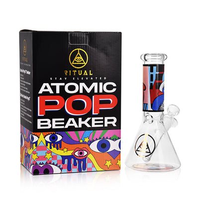 Ritual Smoke - Atomic Pop 8" Glass Beaker - Wink - Headshop.com