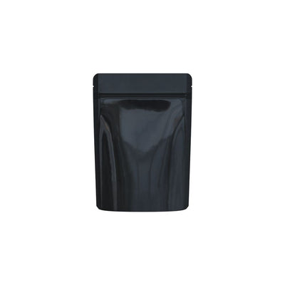 Cannaline Smell Proof Mylar Bags | Black Glossy Solid | 50pc - Headshop.com