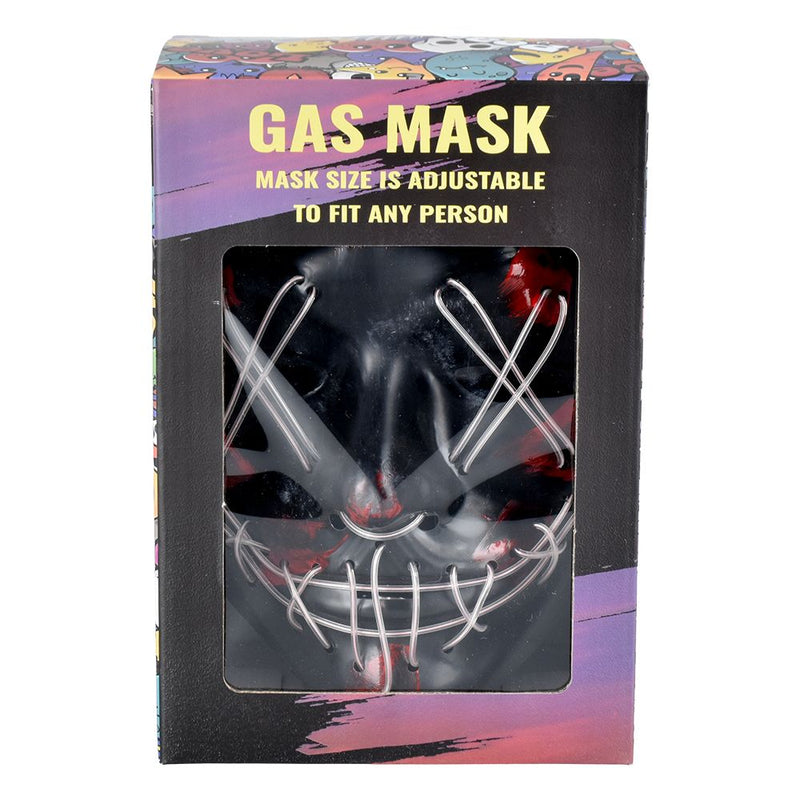 Scary Purge Light Up Gas Mask & Acrylic Water Pipe Set - 8" - Headshop.com