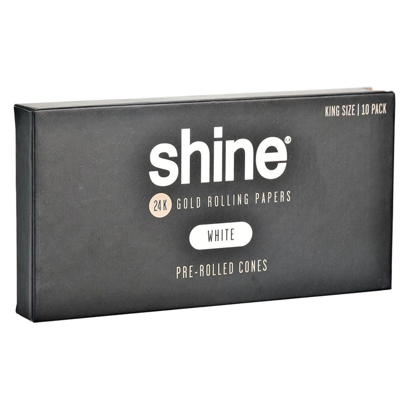 Shine White Pre-Rolled Cones - King Size 10CT - Headshop.com