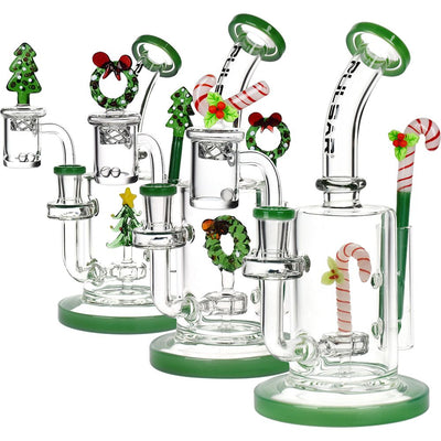 Pulsar Holidaze Series Glass Dab Rig Set | 8.25" | 14mm F