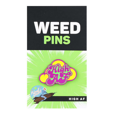 Wood Rocket Soft Enamel Lapel Pin - High AF