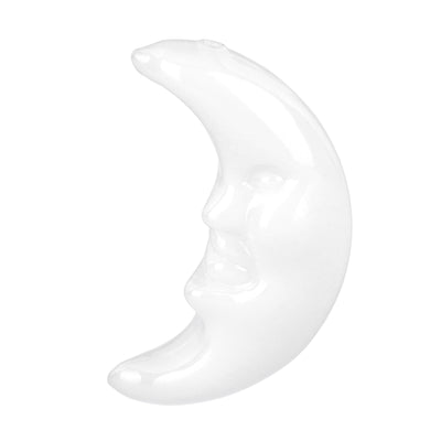 Crescent Moon Glass Hand Pipe - 4"