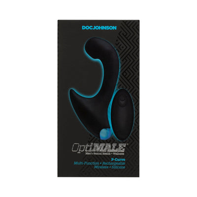 OptiMALE Vibrating P-Massager with Wireless Remote Black