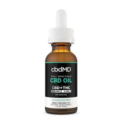 cbdMD CBD Tincture Drops - Chocolate Mint - Headshop.com