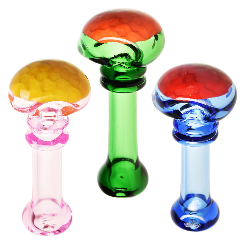 Honeycomb Dipped Glass Spoon Pipe - 3.75"/Colors Vary - Headshop.com