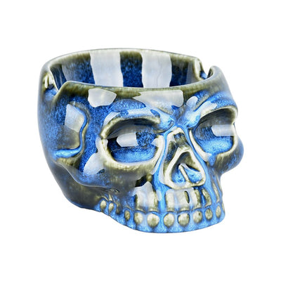 Glazed Skull Ashtray - 4.75" - Headshop.com