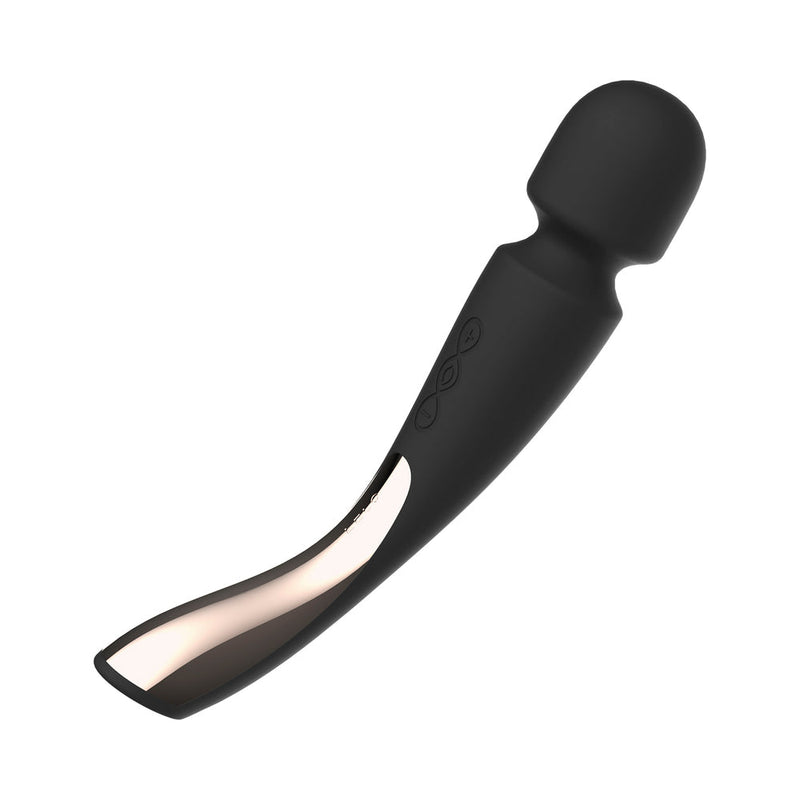 LELO SMART WAND 2 Medium Rechargeable Wand Vibrator Black