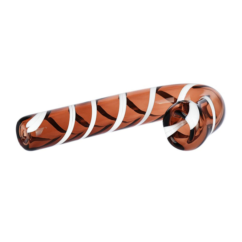 Candy Cane Glass Hand Pipe - 4.5"