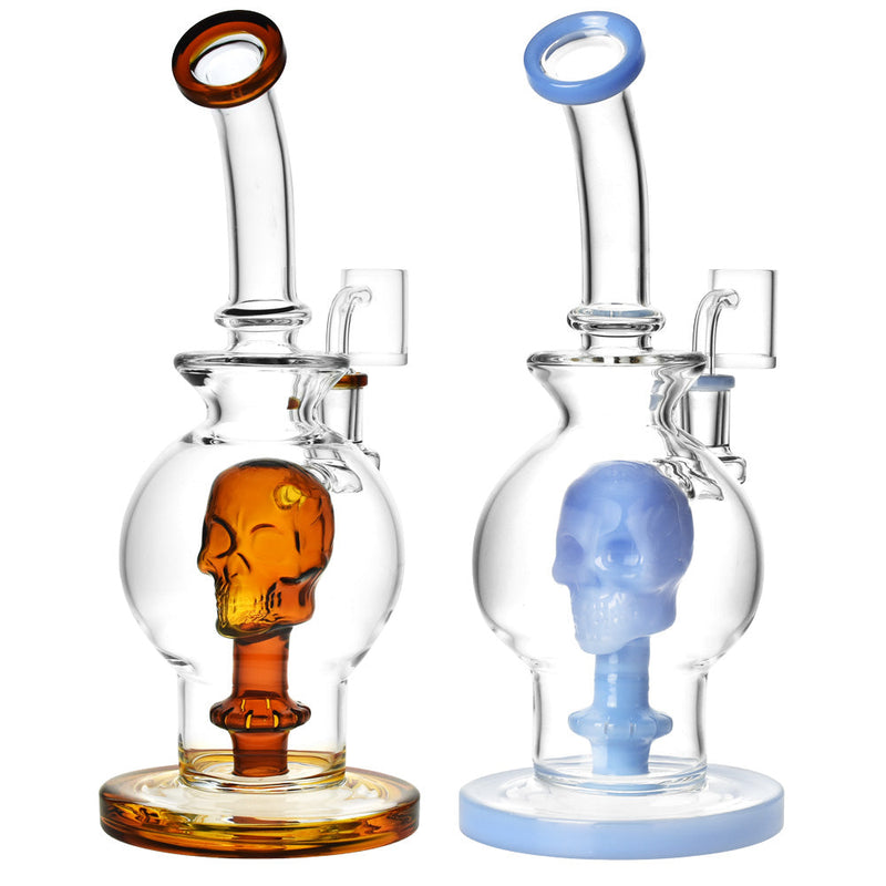 Head splitting Skull Dab Rig - 10.25" - Headshop.com