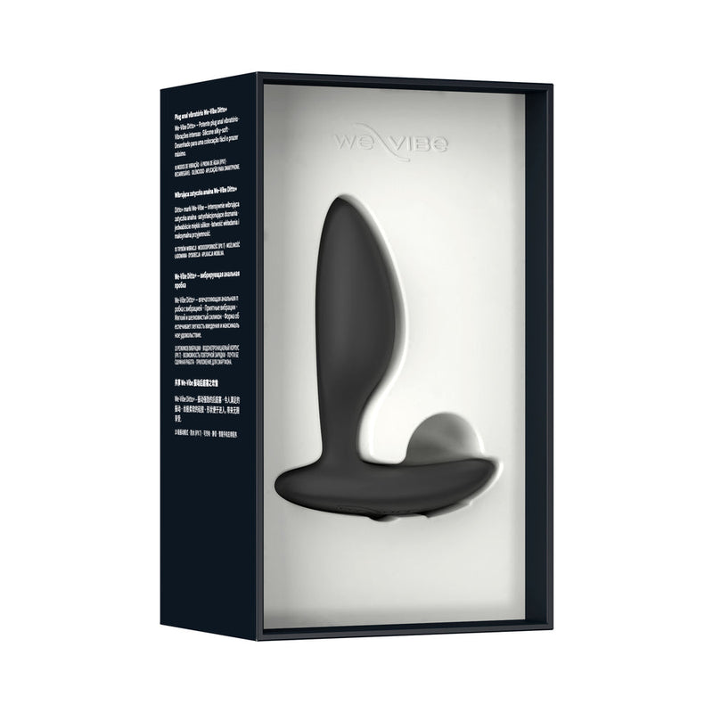 We-Vibe Ditto+ Rechargeable Remote-Controlled Silicone Vibrating Anal Plug Satin Black