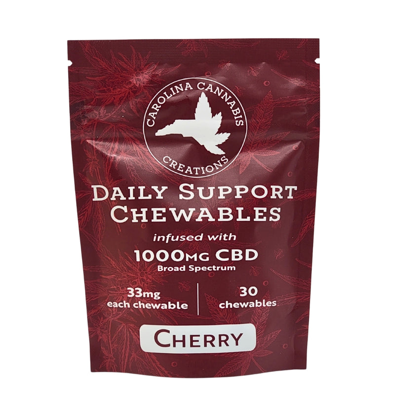 Carolina Cannabis Daily Support Chewables | CBD | Cherry 30ct - Headshop.com