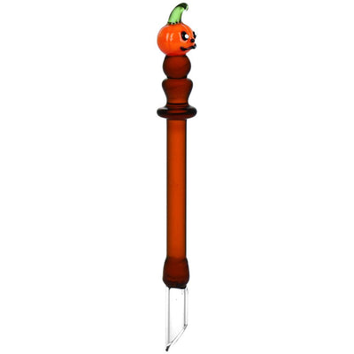 3CT BUNDLE - Uncanny Valley Halloween Assortment Scoop Tip Glass Dab Tools - 5.75" - Headshop.com