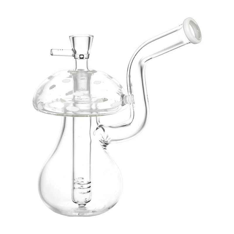 Clear Mushroom Glass Water Pipe - 6.5" / 14mm F - Headshop.com