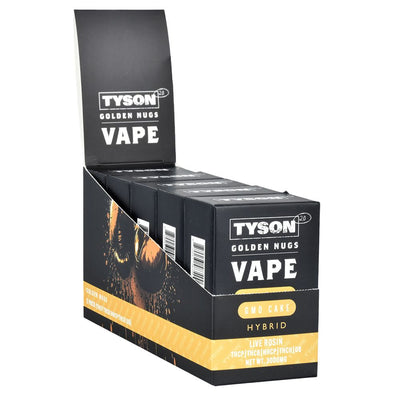 TYSON 2.0 Golden Nugs Live Rosin Disposable Vape | 3g | 5ct Display - Headshop.com