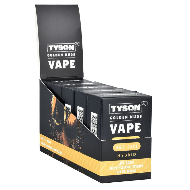 TYSON 2.0 Golden Nugs Live Rosin Disposable Vape | 3g | 5ct Display - Headshop.com