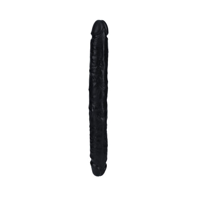 RealRock 12 in. Slim Double-Ended Dong Black