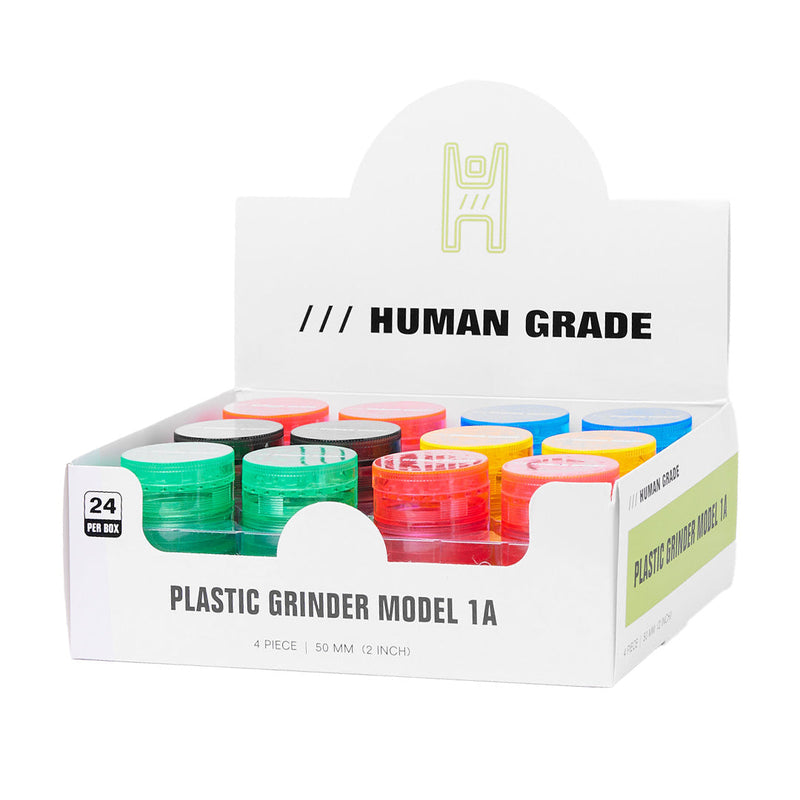 Human Grade Plastic 2" Grinder 24 pcs