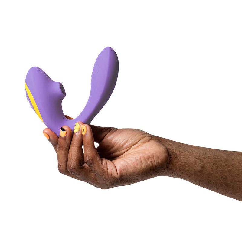 ROMP Reverb Rechargeable Silicone Clitoral and G-Spot Stimulator Purple