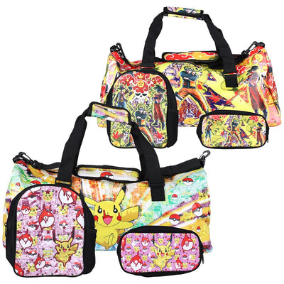 Dabtized Anime Travel Duffel Bag & Backpack | 3pc Set | 24" x 12"