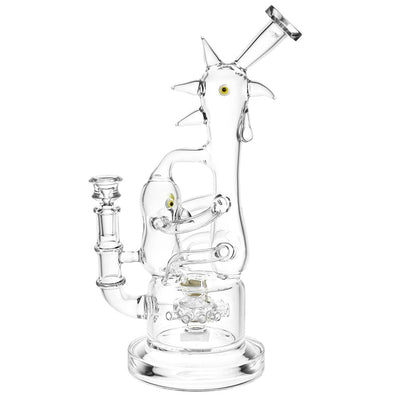 Lookah Glass Chicken Recycler Water Pipe | 12.25" | 14mm F - Headshop.com