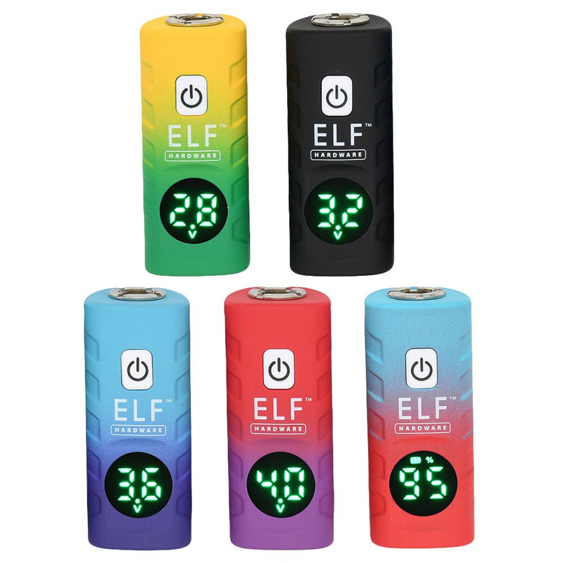 15CT DISPLAY - ELF Hardware Deltaic 510 Cart Vape Battery - 500mAh / Assorted Colors