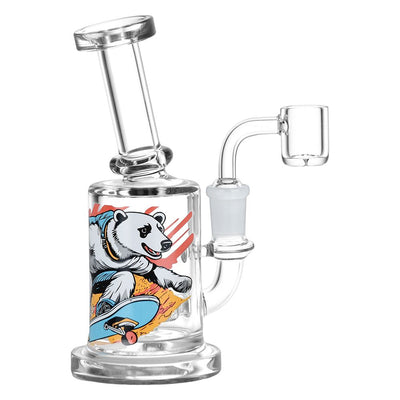 Sub-Zero Shredder Polar Bear Glass Dab Rig - 6.25" / 14mm F - Headshop.com