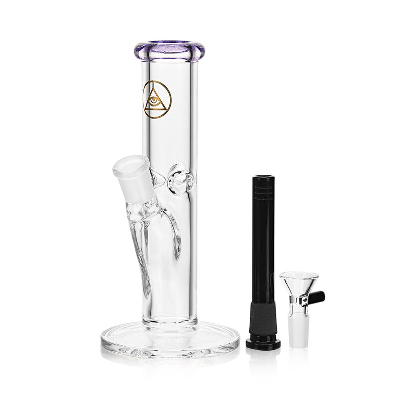 Ritual Smoke - Daily Driver 8" Straight Tube w/ American Color Accents - Purple - Headshop.com