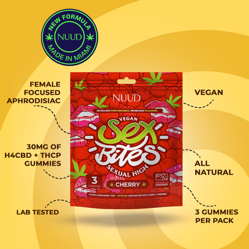 NUUD Sex Bites Female Aphrodisiac Gummies Cherry