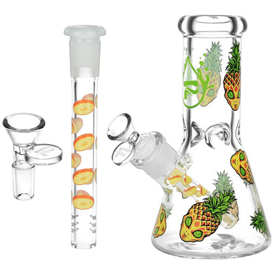 Pulsar Pine alien Design Series Glass Beaker Water Pipe - 8" - Headshop.com