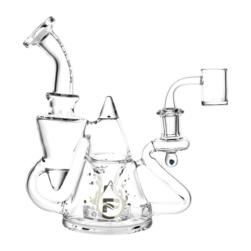 Pulsar Tea Pot Recycler Rig - 7.75" / 14mm F / Clear - Headshop.com