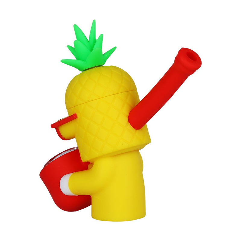 Cool Guy Pineapple Secret Stash Silicone Hand Pipe - 4"