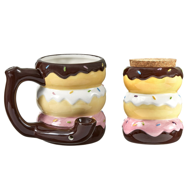 Donut Mug and Stash Jar Set - Headshop.com