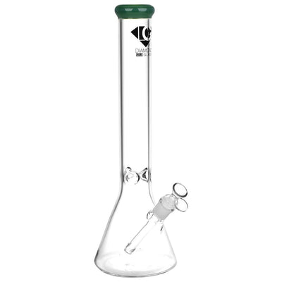 Diamond Glass Gold Classic Beaker Water Pipe - 16.25" / 14mm F