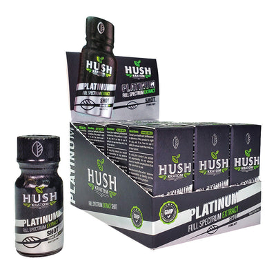 Hush Platinum Kratom Shot - 10ml 12PC - Headshop.com