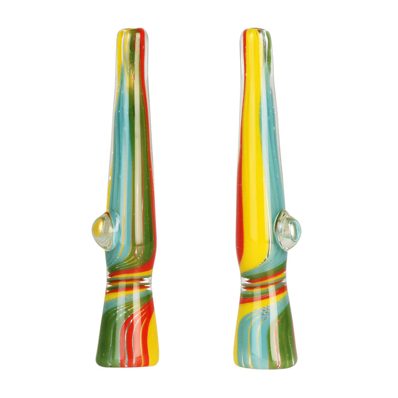 Over The Rainbow Glass Chillum - 4.25" - Headshop.com