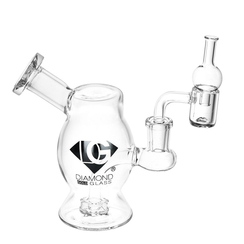 Diamond Glass Bugalo Mini Dab Rig - 5" / 14mm F - Headshop.com