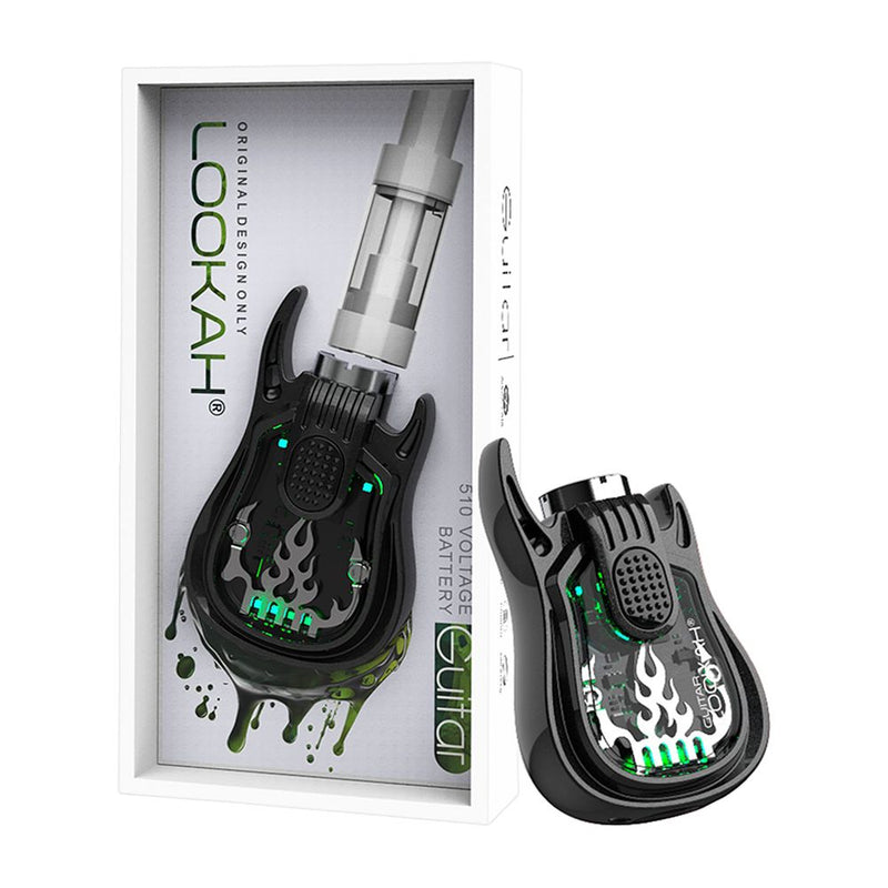 Lookah Guitar Variable Voltage 510 Vape Battery | 350mAh | 5ct Display - Headshop.com