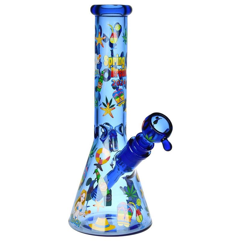 Spring Break 2024 Glass Beaker Water Pipe | 10" | 14mm F - Headshop.com