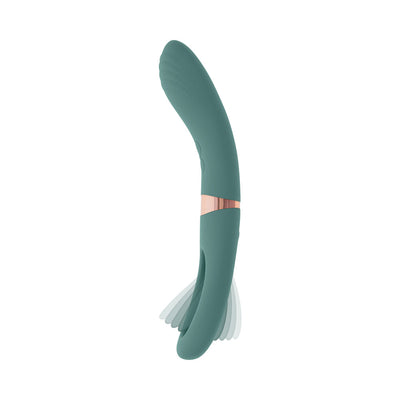 Evolved Chick Flick Rechargeable Vibrator with Flicker Silicone Mint