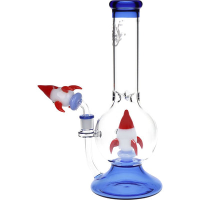 Pulsar Rocketship Glass Water Pipe - 12" / 14mm F