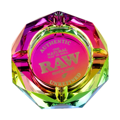 RAW Prism Glass Ashtray | 4.5" - Headshop.com