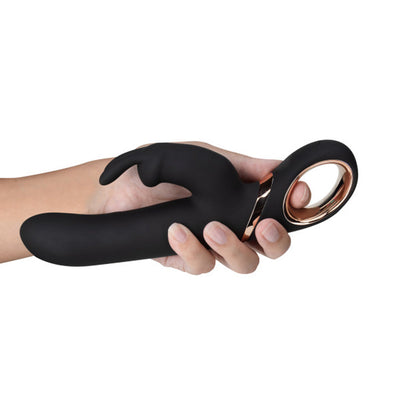 Blush Lush Victoria Rechargeable Silicone Rabbit Vibrator Black