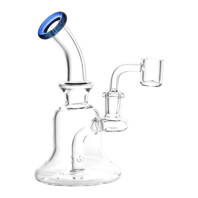 No Muss, No Fuss Bell Style Glass Dab Rig - 6.25" / 14mm F / Colors Vary - Headshop.com