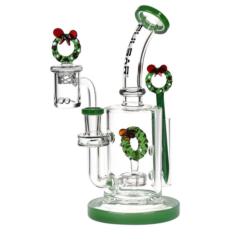 Pulsar Holidaze Series Glass Dab Rig Set | 8.25" | 14mm F