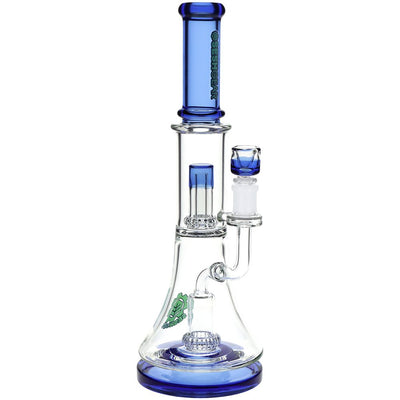 SeshGear Double Showerhead Perc Glass Water Pipe - 13" / 14mm F