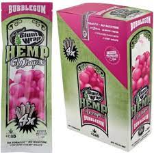 Blunt Wrap Hemp Wraps Bubble Gum-BOX/DISPLAY - Headshop.com