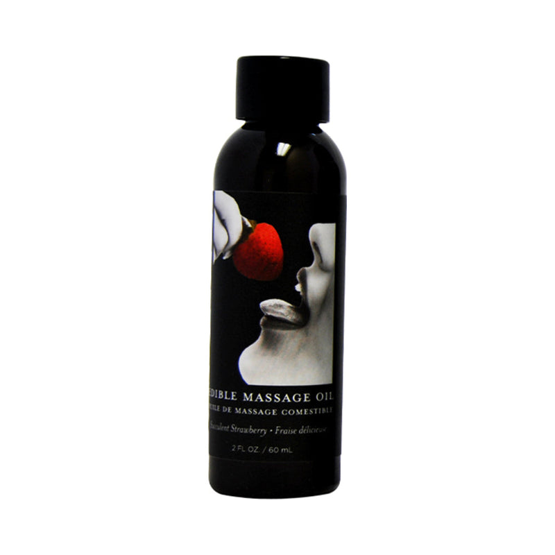 Earthly Body Edible Massage Lotion Strawberry 2 oz. - Headshop.com