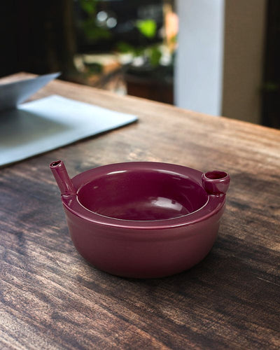 Novelty roast & toast Cereal bowl - plum color - Headshop.com