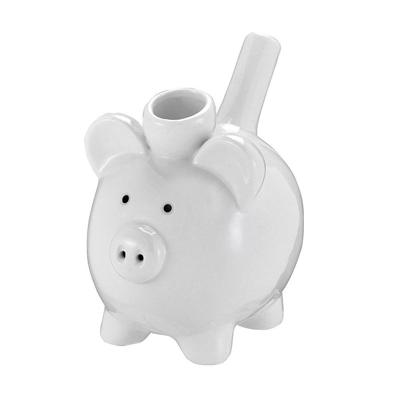 Pig Novelty Pipe - White Color - Headshop.com